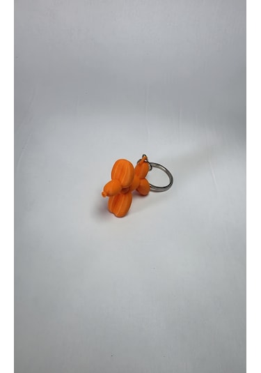 Balon Köpek Anahtarlık Turuncu