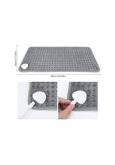 Gajeena Ev İçi Fizyoterapi Isıtıcı Pad 30x60cm - 10 Seviye Sıcaklık Kontrolü Ve 3 Modlu Zamanlayıcı, Avrupa Standartı 220v