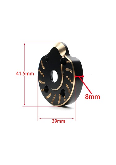 Yaozixa Axial Capra Utb Scx10 Iıı Axı03007 İçin 2 Adet Bakır Ağırlık Köprüsü - Siyah Ve Altın Rengi Rc Araba Yedek Parçası