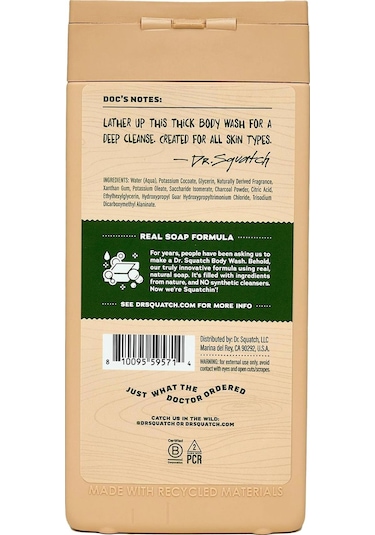 Dr. Squatch Men's Pine Tar Duş Jeli 414ml Çam - Deniz Rezenesi