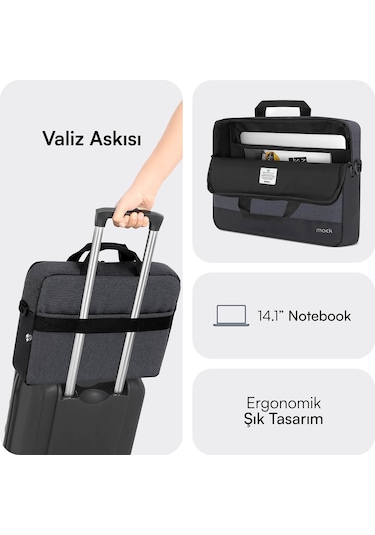 Mack Mce-1111 14.1 Unıcıty Eco Notebook Çantası Siyah Siyah