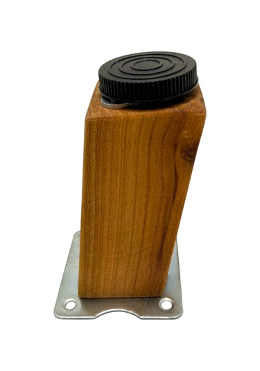 Kale Eğimli Ayarlı Ahşap Ayak Mobilya Masa Ve Dolap Ayağı 20cm 4 Adet Kiraz Kiraz Ağacı Kiraz