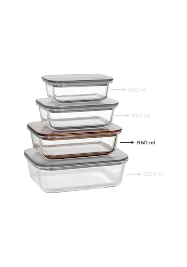 Karaca Karya Acacia Saklama Kabı 950 Ml