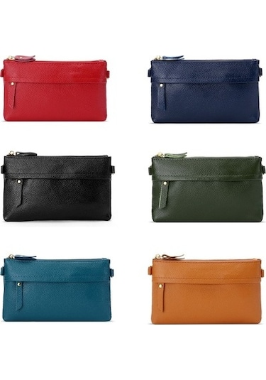 Linjinxu Bayanlar Tek Omuz Çapraz Cep Telefonu Bozuk Para Cüzdanı Lacivert Mavi Mavi