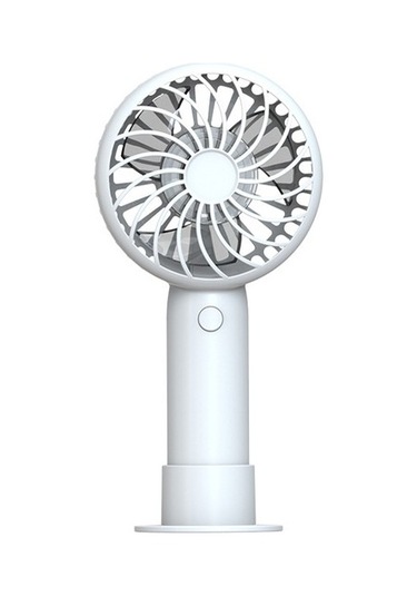 Mini El Tipi Küçük Vantilatör Renkli Vantilatör Taşınabilir Sessiz 2296 Beyaz