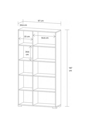 Diğer Dosya Dolabı Beyaz 97 Cm 600-00-174