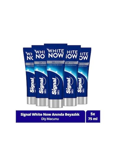 Signal White Now Original Diş Macunu 5 x 75 ML