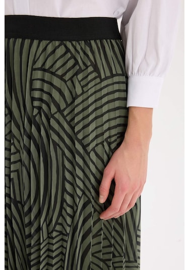 DeFacto Pilise Baskılı Şifon Maxi Tesettür Etek E5454AX25SPKH262