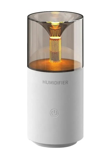 Mum Alevi Aromaterapi Difüzör Otomatik Koku Püskürtücü Mini Ambiyans Mum Işığı Nemlendirici 129 Beyaz