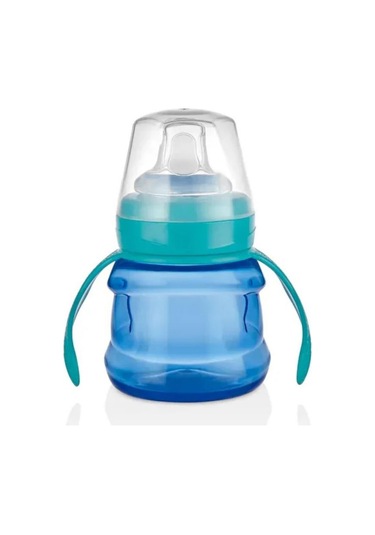 Mooma Baby Kulplu Alıştırma Bardağı 200 Ml 6+ Ay Mavi