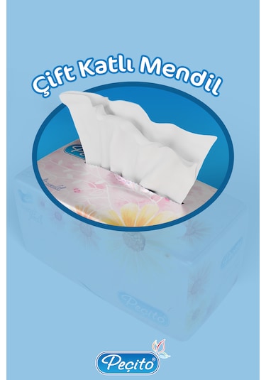 Peçito Çift Katlı Pratik Mendil Çek Kullan 10 x 275'li