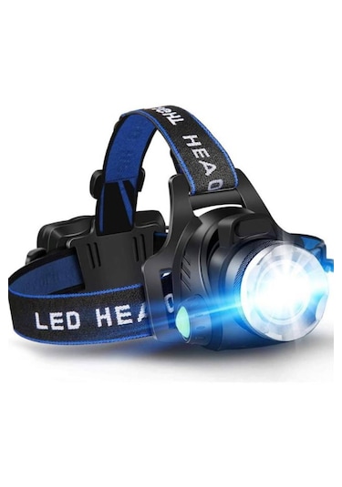 Alfalink Led Profesyonel Kafa Lambası 3 Mod, Şarjlı Kafa Lambası Siyah