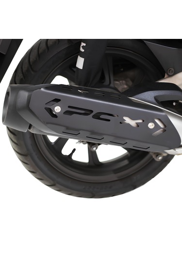 Honda Pcx 125 / 150 2018-2025 Uyumlu Egzoz Koruma Kapağı Siyah