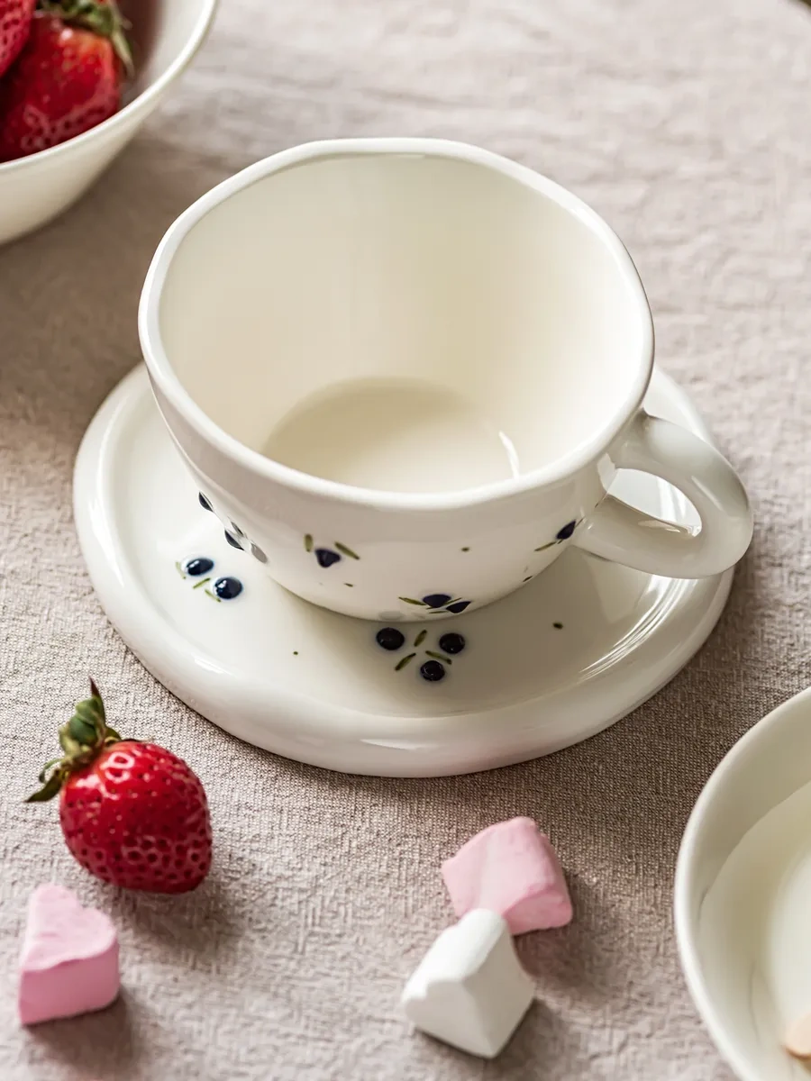 Roomi Seramik Çay Takımı 290 Ml, Fincan Ve Fincan Tabağı Seti 329390315 Sütlü