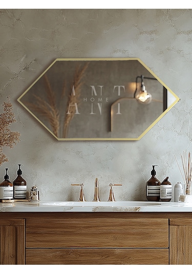 Ayna, Duvar Aynası, Konsol Aynası, Holl Aynası,dekoratif Ayna Gold