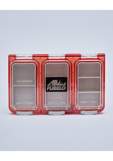 Fubelo Fubox Spare Sızdırmaz Klips-iğne-halka Saklama Kutusu Kırmızı