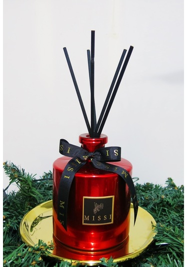 Missi Parlak Kırmızı Silindir Şişe Nar Fig Oda Kokusu 500 ML