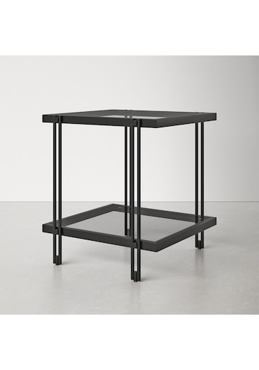 Dolores Siyah Metal Yan Sehpa