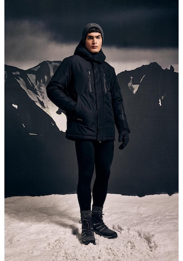 DeFactoFit Slim Fit Dar Kesim Normal Bel Sporcu Tayt A7243AX23WNBK81