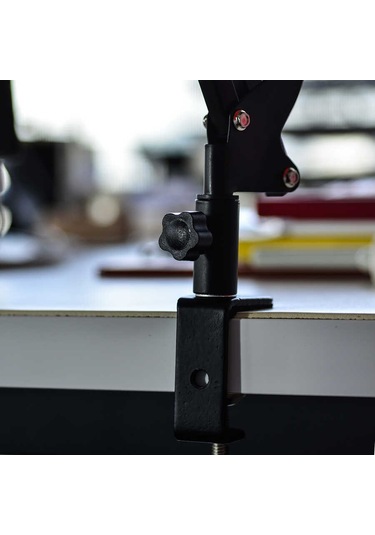 Masaüstü Ev Ofis Telefon Tablet Tutucu 360 Dönen Ayarlanır 2'li Teleskopik Uzun 73 Boyun Dizaynı