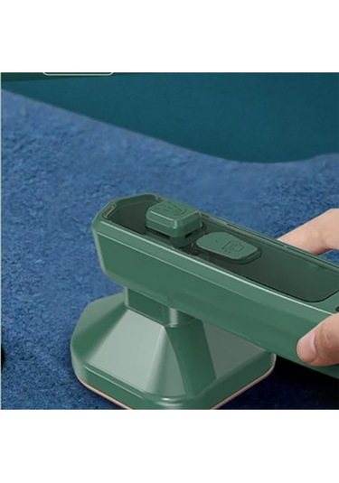 Hombey Minik El Tipi Ütü 1000w - Yüksek Sıcaklıklı Buhar İle Ütüleme, Dezenfeksiyon Ve Temizleme Fonksiyonu - Taşınabilir Abs Malzeme 100ml Su Tankı Yeşil