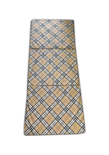 Katlanır Yer Minderi Ve Tek Kişilik Süngerli Katlanır Minder 70x180 Cm 6 Cm-kahverengi Ekose