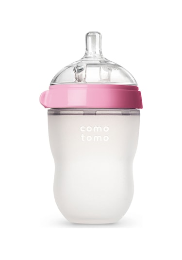 Comotomo Antikolik 3-6 Ay Silikon Biberon 250 ML - Pembe
