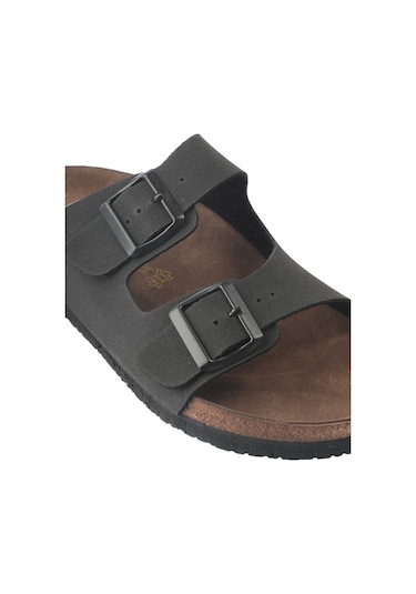 Slazenger LENS Erkek  Siyah Nubuk Terlik