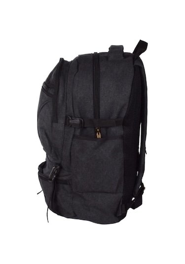 Escape 501 Siyah Dağcı Sırt Çantası Kanvas Kumaş 50lt 501 Outdoor Çanta siyah