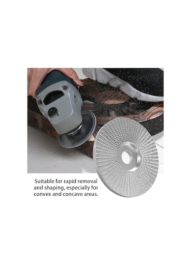 Springsun Açılı Taşlama Ahşap Diski - Tungsten Karbür Zımpara/oyma/delik Disk 5/8" İç Çap