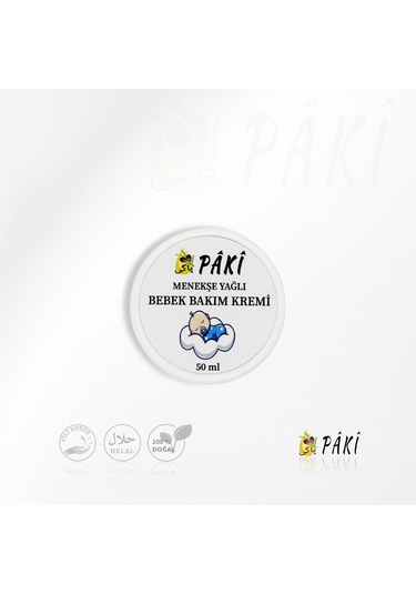 Menekşe Yağlı Bebek Bakım Kremi 50ml