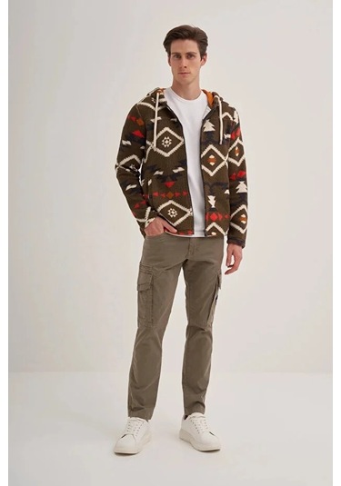 Cazador Cazador 50940 Kapş.yk. Sweat Hırka 25 Kış Haki