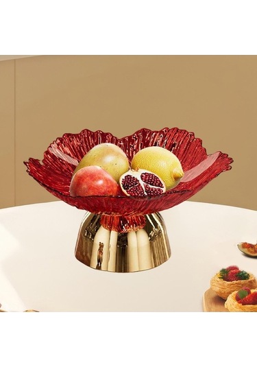 Bosphorusboutique02 Suntek Mutfak Tezgahı İçin Kaide Kasesi Meyve Sepeti Ev Kırmızı Kırmızı