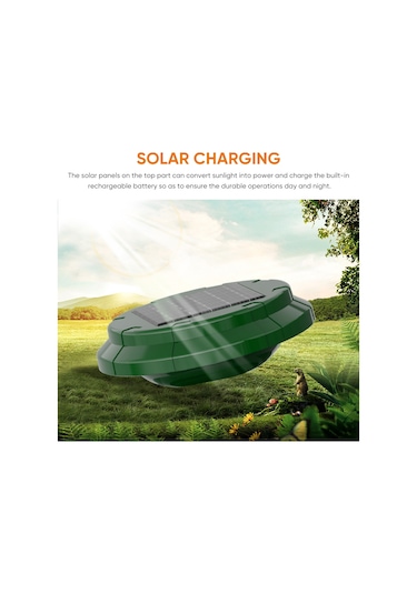 Y29547 360 Güneş Enerjisi Ve Usb Şarjlı Suya Dayanıklı Köpek Yeşil