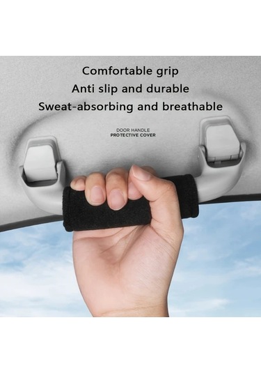 Hightower 4 Adet Gri Araç Tavan Tutacak Kolçak Dekorasyon Koruma Kılıfı İç Tavan