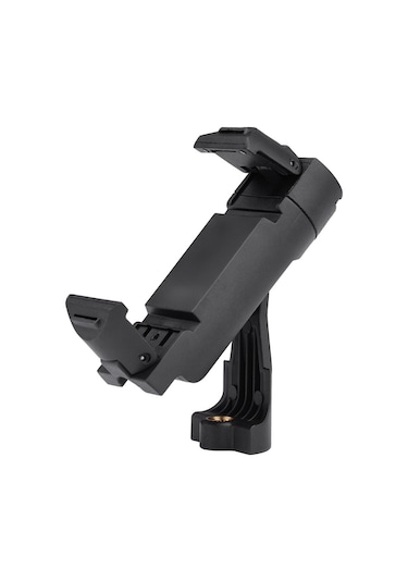 Pazly 360 Derecelik Döner Taşınabilir Telefon Tutucu - Katlanabilir, Tripod Adaptörlü, Siyah, 8x3x3 Cm, 1/4 İnç, Akıllı Telefonlar İçin
