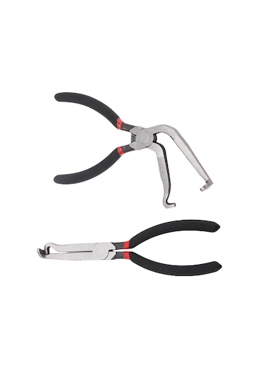 Aubyhe Elektrik Bağlantı Açma Pensi Seti - İki Parça Oto Tamir Aracı - Düz Ve 60 Dirsekli Uçlu - Yüksek Karbon Çelikten Yapıldı