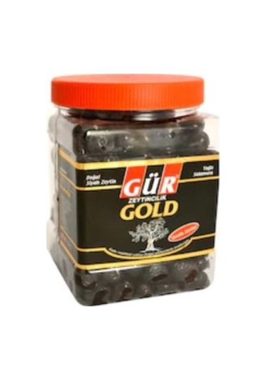 Gür Gold Doğal Yağlı Salamura Siyah Zeytin Pet 2 x 1 KG