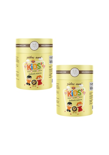 Zühre Ana Kids Arı Sütü Pekmez Bal ve Vitamin Katkılı Kakaolu Macun 2 x 240 ML