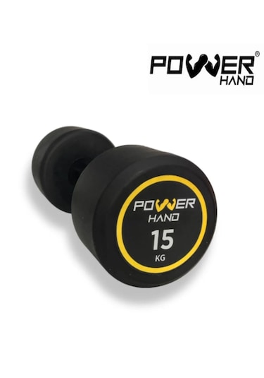 Powerhand 15 Kg Pro Black Series Profesyonel Kauçuk Dambıl