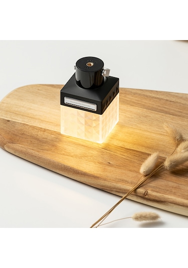 Led Kamp Işığı Çok Fonksiyonlu Kamp Alanı Feneri 2 Siyah Siyah