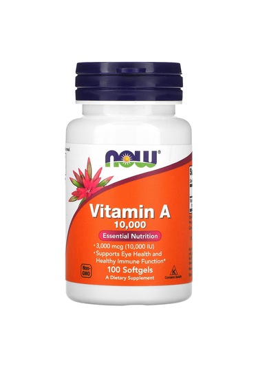 Now Foods Vitamin A 10.000 IU Takviye Edici Gıda 100 Softjel