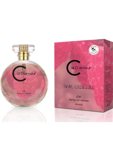 Cle D'Amour Pink Cadillac Women Vegan EDP Kadın Parfüm Meyveli Çiçeksi 3 x 50 ML