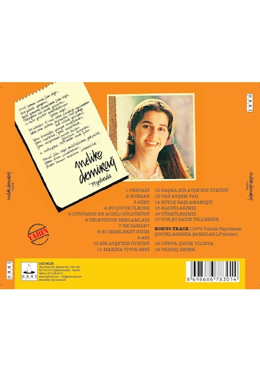 Melike Demirağ 79 Yılında - Cd