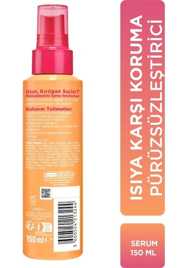 Elseve Dream Long Isı Koruyucu & Pürüzsüzleştirici Sprey Serum 150 ML
