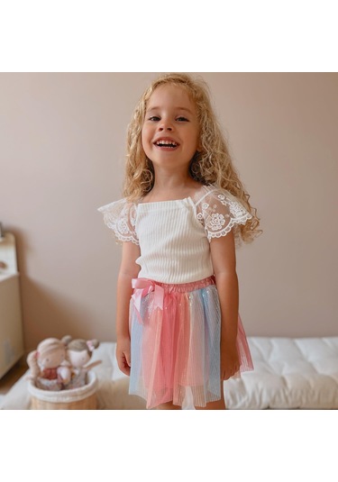 Gökkuşağı Pullu Etek 001