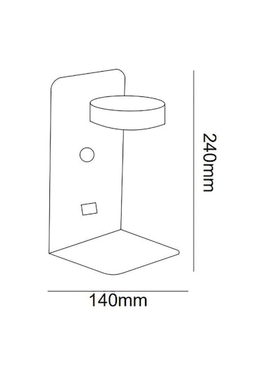 Tra74129 Eco 24*14 Cm Led Aplik Rekken (545959805) Beyaz