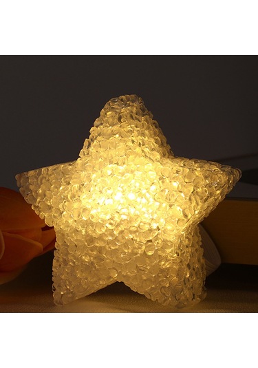 Yaozixa El Tutulu Yıldız Şekilli Işıklı Sahne Propsu, Akrilik Materyal, Dahili Pil, Islak Beyaz Işık, Korosu Dans Gösterileri İçin Taşınabilir Aydınlatma Aleti