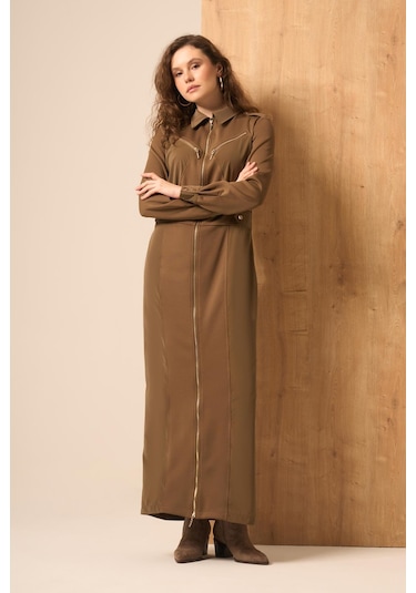 Ftz Women Kadın Safir Elbise Kahve 31261 Kahve