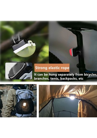 Teltree Usb Şarjlı 5 Işık Modlu Portatif Kamp Lambası - Uzun Ömürlü Ve Su Geçirmez Turuncu